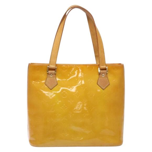 LOUIS VUITTON Monogram Vernis Houston Hand Bag Beige M91004 - Picture 3 of 13